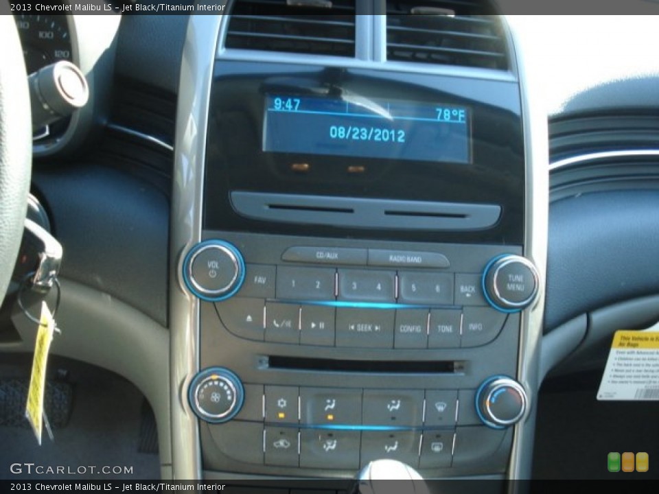 Jet Black/Titanium Interior Controls for the 2013 Chevrolet Malibu LS #69826325
