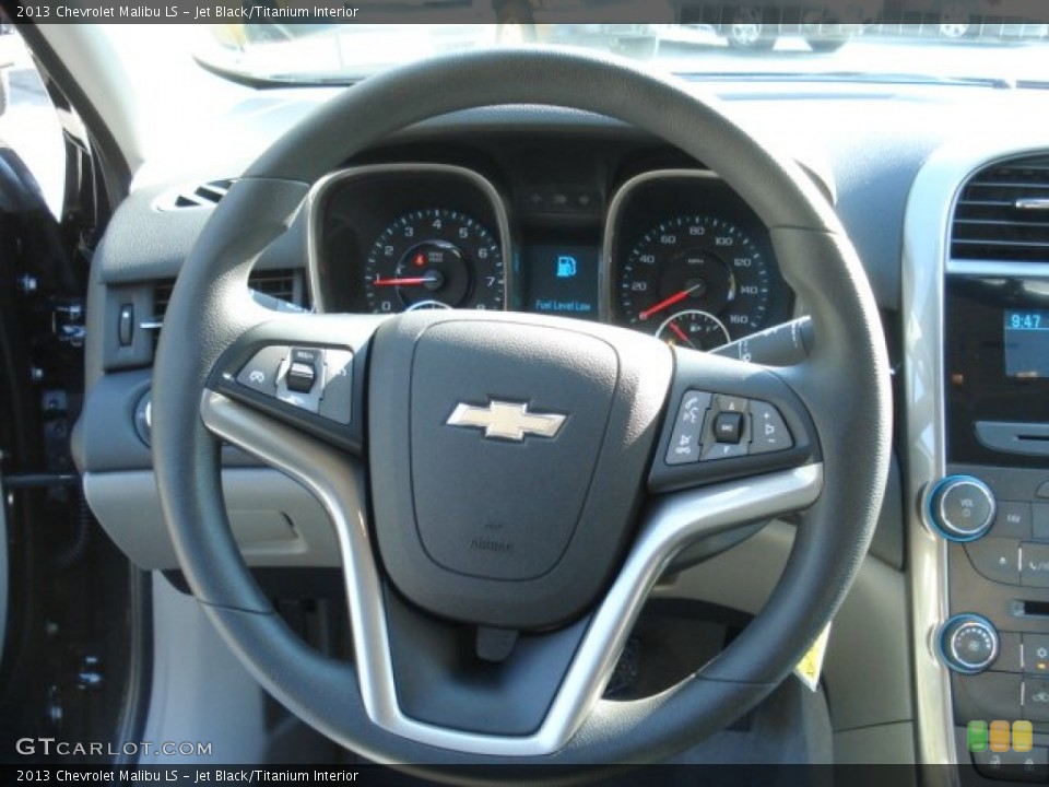 Jet Black/Titanium Interior Steering Wheel for the 2013 Chevrolet Malibu LS #69826340