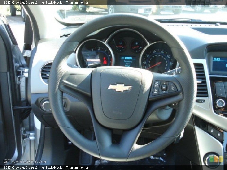 Jet Black/Medium Titanium Interior Steering Wheel for the 2013 Chevrolet Cruze LS #69826507