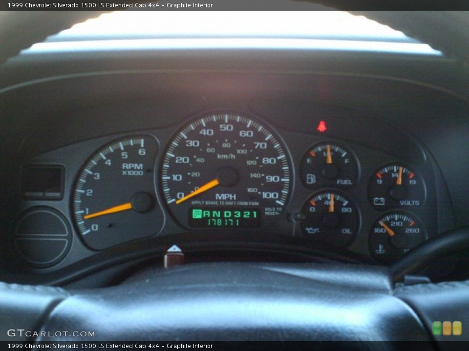 Graphite Interior Gauges for the 1999 Chevrolet Silverado 1500 LS Extended Cab 4x4 #69829465