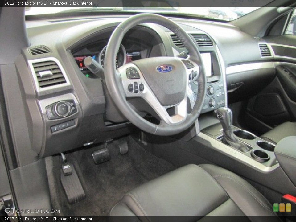 Charcoal Black Interior Prime Interior for the 2013 Ford Explorer XLT #69830446