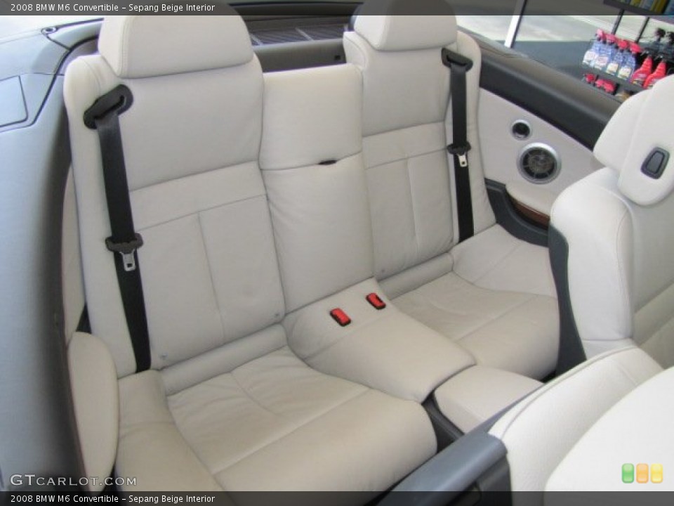 Sepang Beige Interior Rear Seat for the 2008 BMW M6 Convertible #69831082
