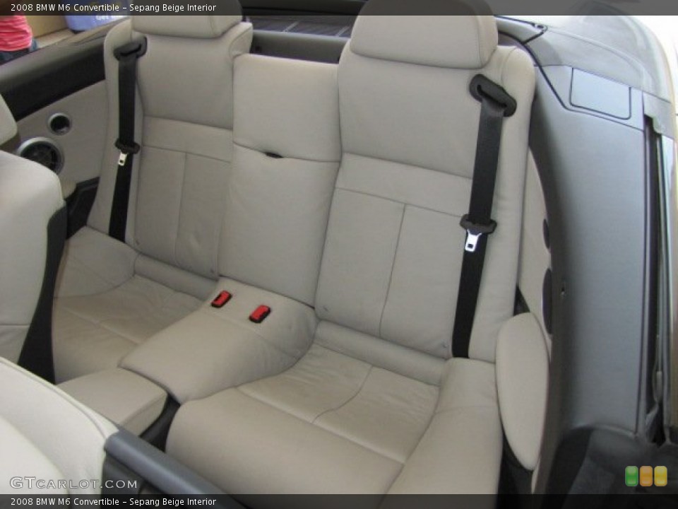 Sepang Beige Interior Rear Seat for the 2008 BMW M6 Convertible #69831112