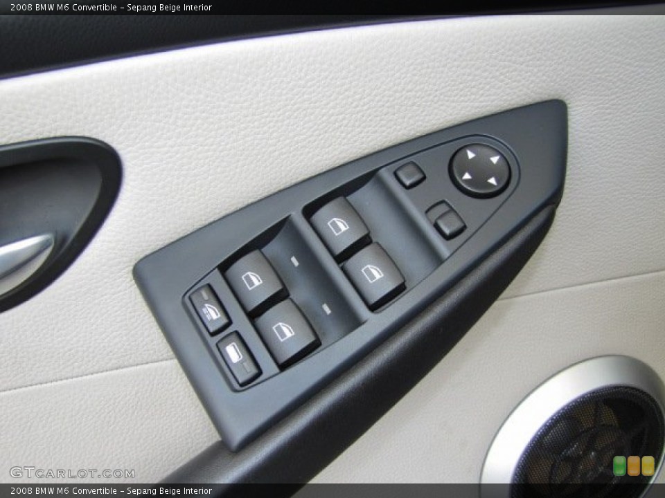 Sepang Beige Interior Controls for the 2008 BMW M6 Convertible #69831124