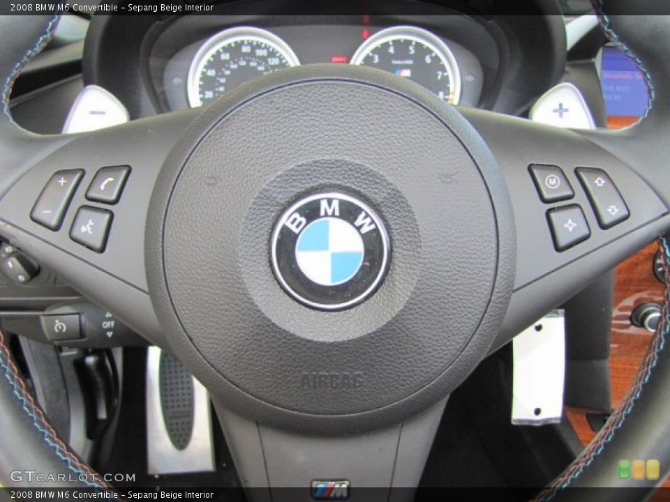 Sepang Beige Interior Controls for the 2008 BMW M6 Convertible #69831130