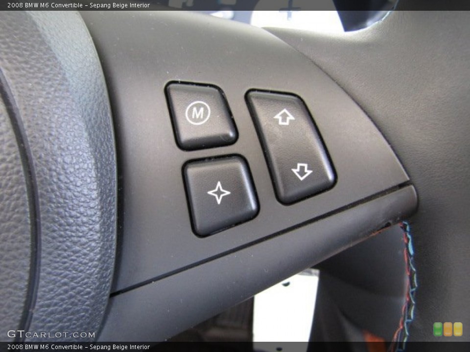 Sepang Beige Interior Controls for the 2008 BMW M6 Convertible #69831142