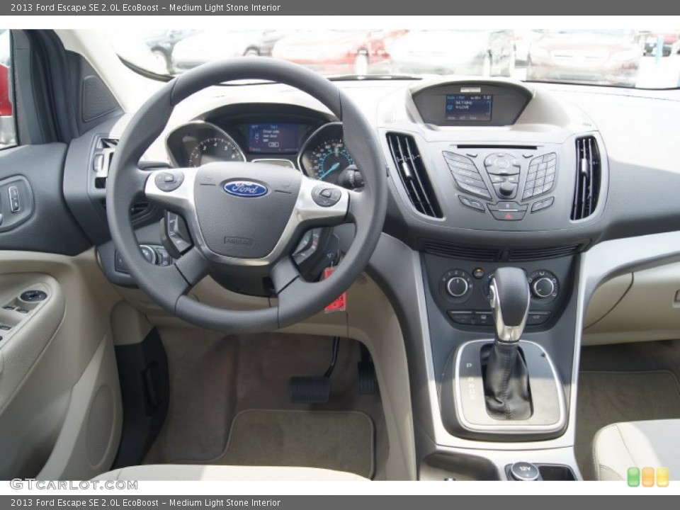 Medium Light Stone Interior Dashboard for the 2013 Ford Escape SE 2.0L EcoBoost #69832009