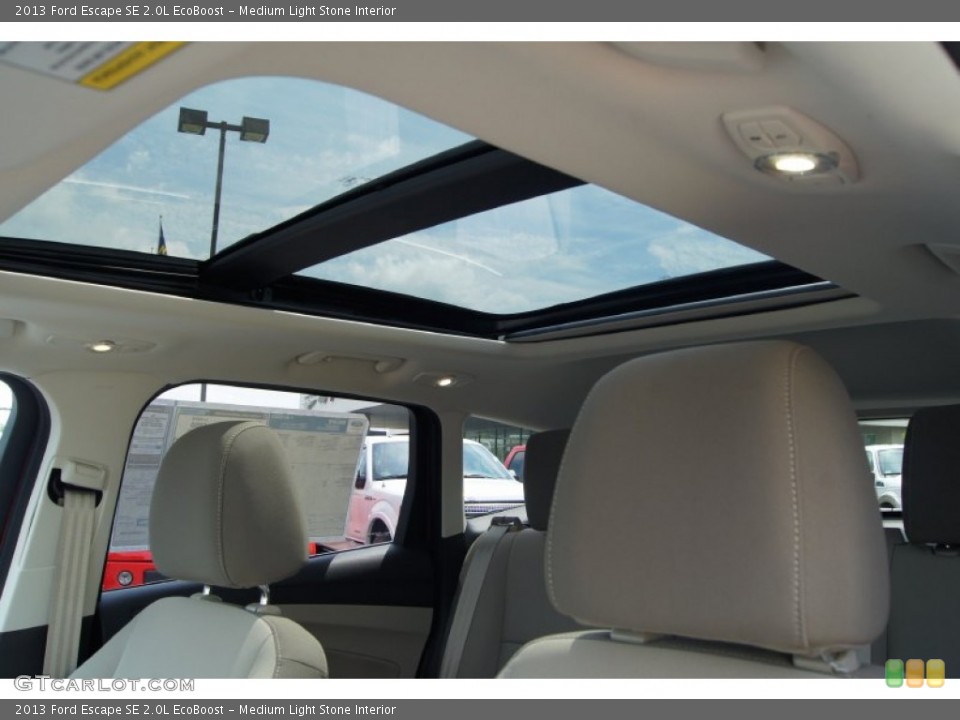 Medium Light Stone Interior Sunroof for the 2013 Ford Escape SE 2.0L EcoBoost #69832021