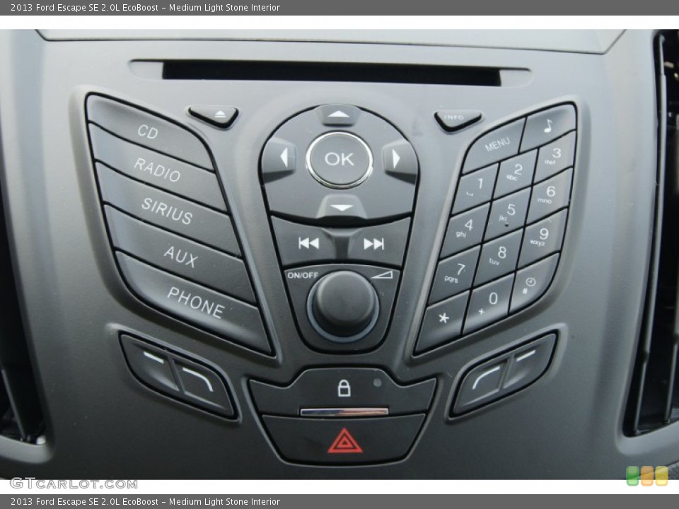 Medium Light Stone Interior Controls for the 2013 Ford Escape SE 2.0L EcoBoost #69832064