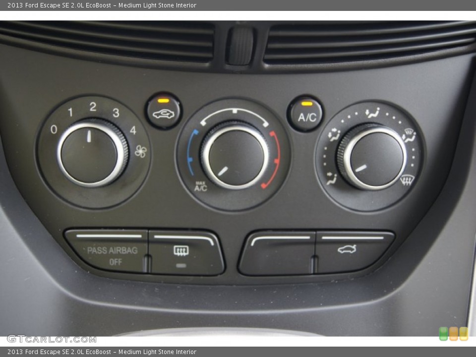 Medium Light Stone Interior Controls for the 2013 Ford Escape SE 2.0L EcoBoost #69832069