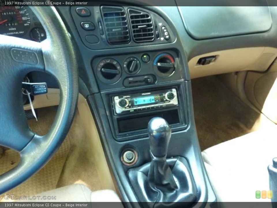 Beige Interior Controls for the 1997 Mitsubishi Eclipse GS Coupe #69832540