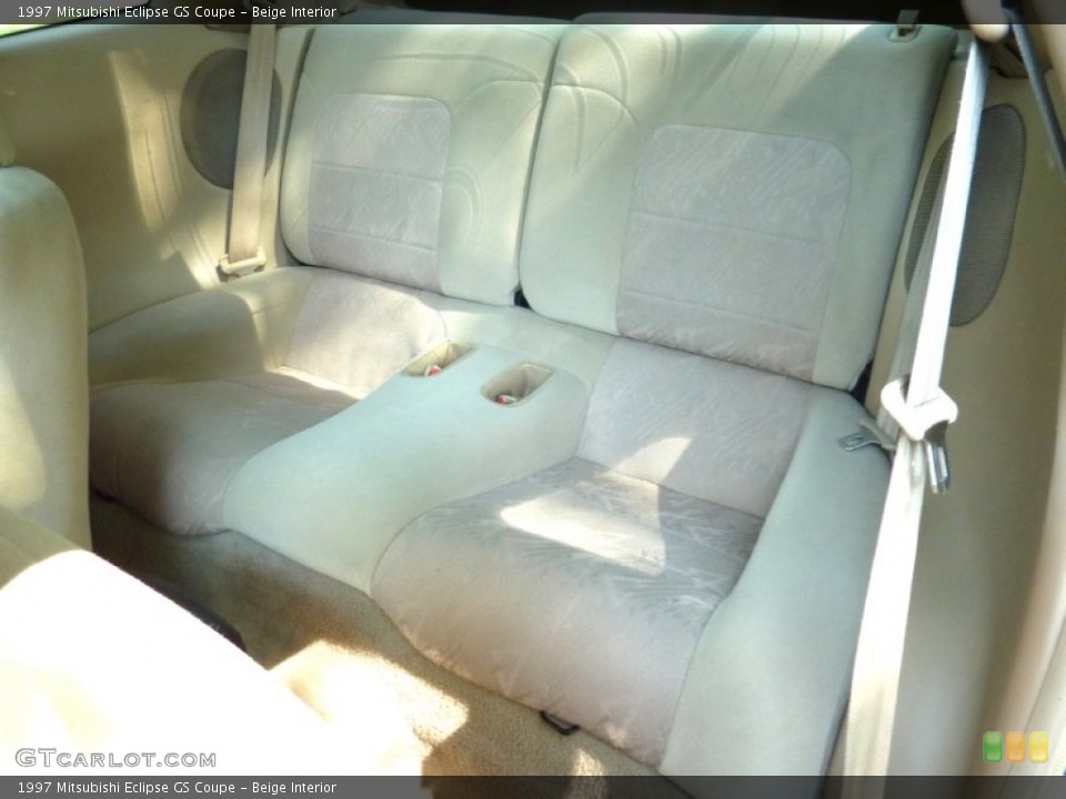 Beige Interior Rear Seat for the 1997 Mitsubishi Eclipse GS Coupe #69832552