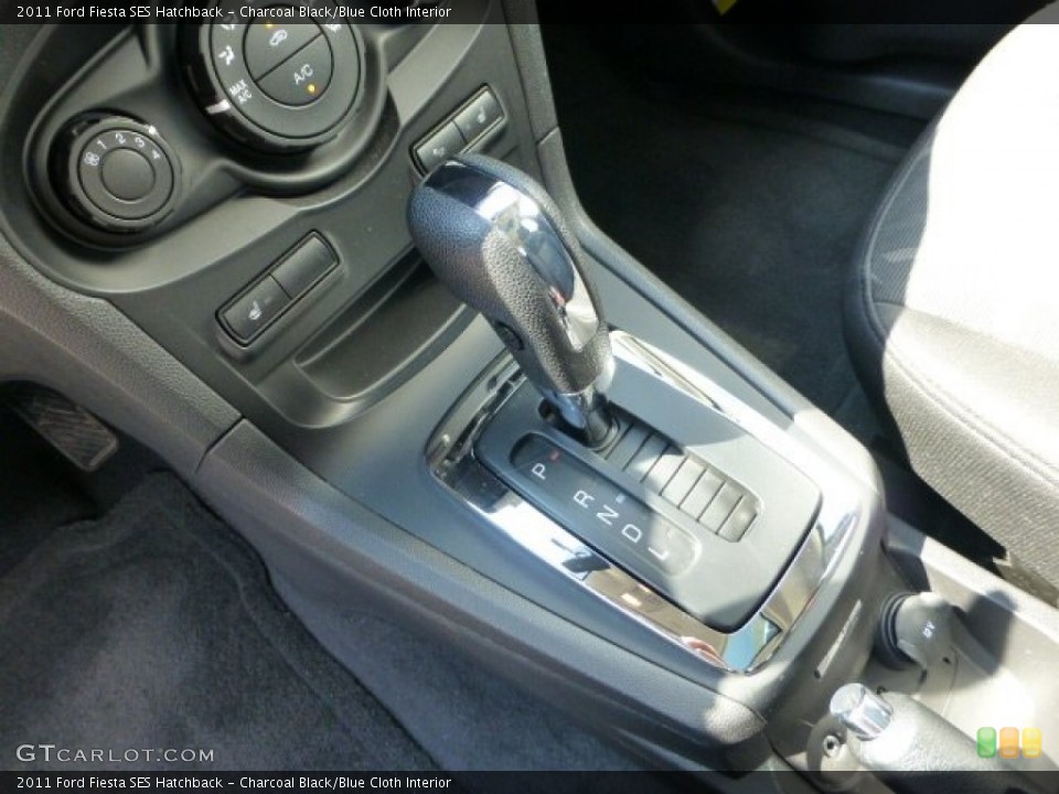 Charcoal Black/Blue Cloth Interior Transmission for the 2011 Ford Fiesta SES Hatchback #69832675