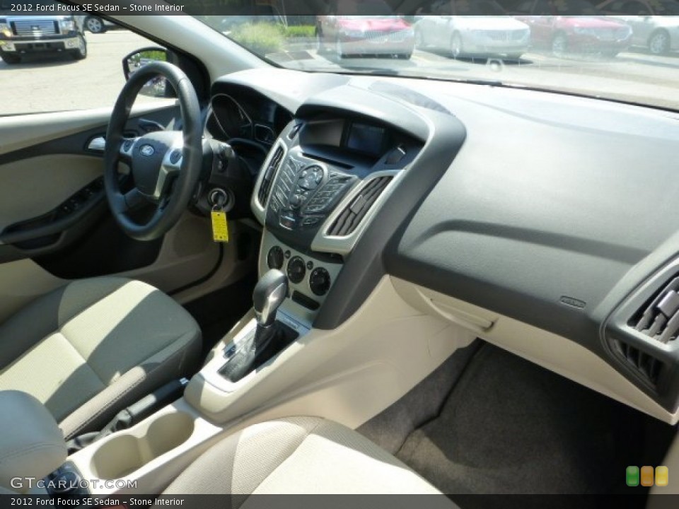 Stone Interior Dashboard for the 2012 Ford Focus SE Sedan #69832756