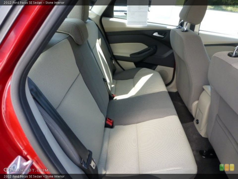 Stone Interior Rear Seat for the 2012 Ford Focus SE Sedan #69832765