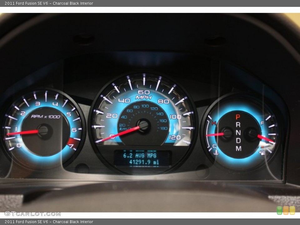 Charcoal Black Interior Gauges for the 2011 Ford Fusion SE V6 #69834280