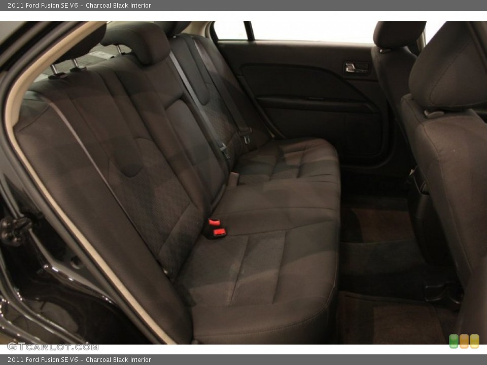 Charcoal Black Interior Rear Seat for the 2011 Ford Fusion SE V6 #69834304