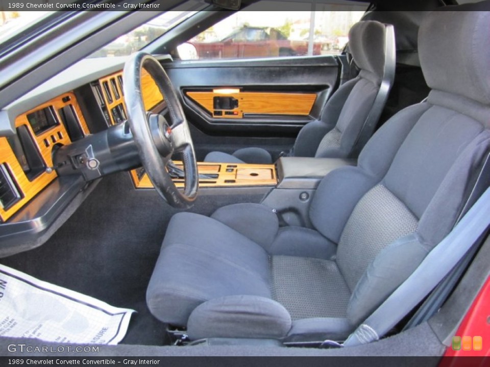 Gray 1989 Chevrolet Corvette Interiors