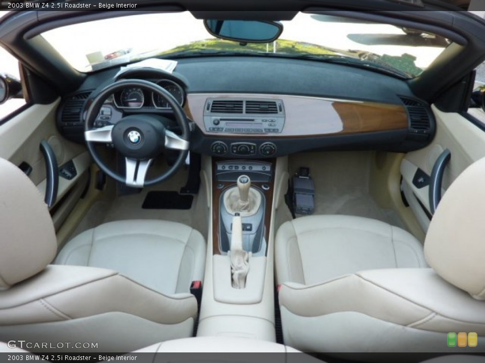 Beige Interior Dashboard for the 2003 BMW Z4 2.5i Roadster #69839047