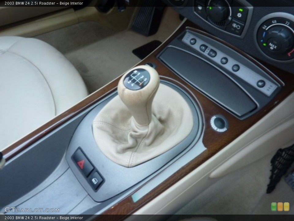 Beige Interior Transmission for the 2003 BMW Z4 2.5i Roadster #69839059
