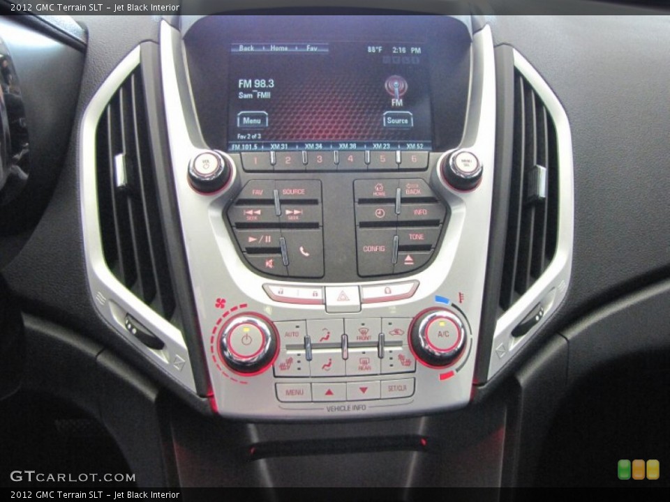 Jet Black Interior Controls for the 2012 GMC Terrain SLT #69840109