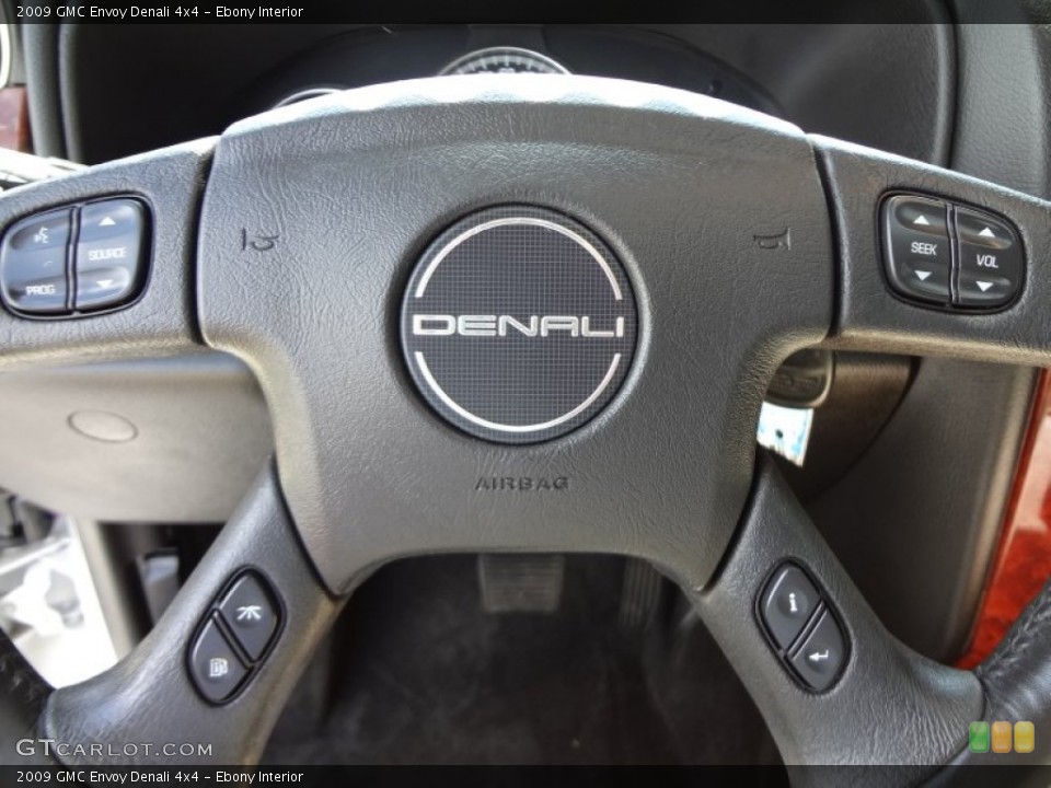 Ebony Interior Steering Wheel for the 2009 GMC Envoy Denali 4x4 #69842149