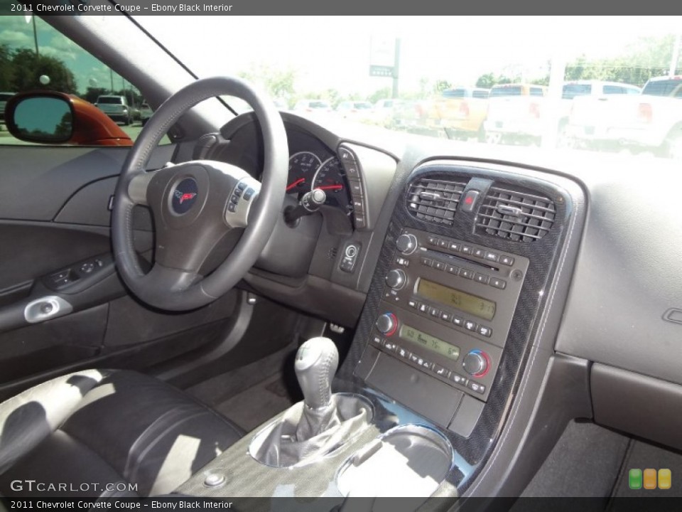Ebony Black Interior Dashboard for the 2011 Chevrolet Corvette Coupe #69842239