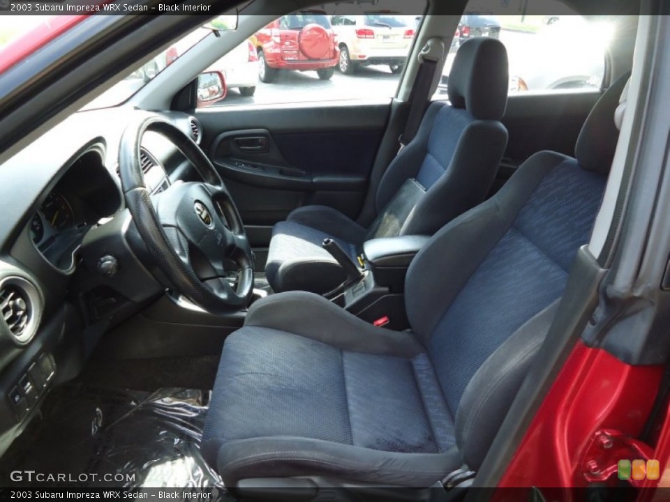 Black 2003 Subaru Impreza Interiors