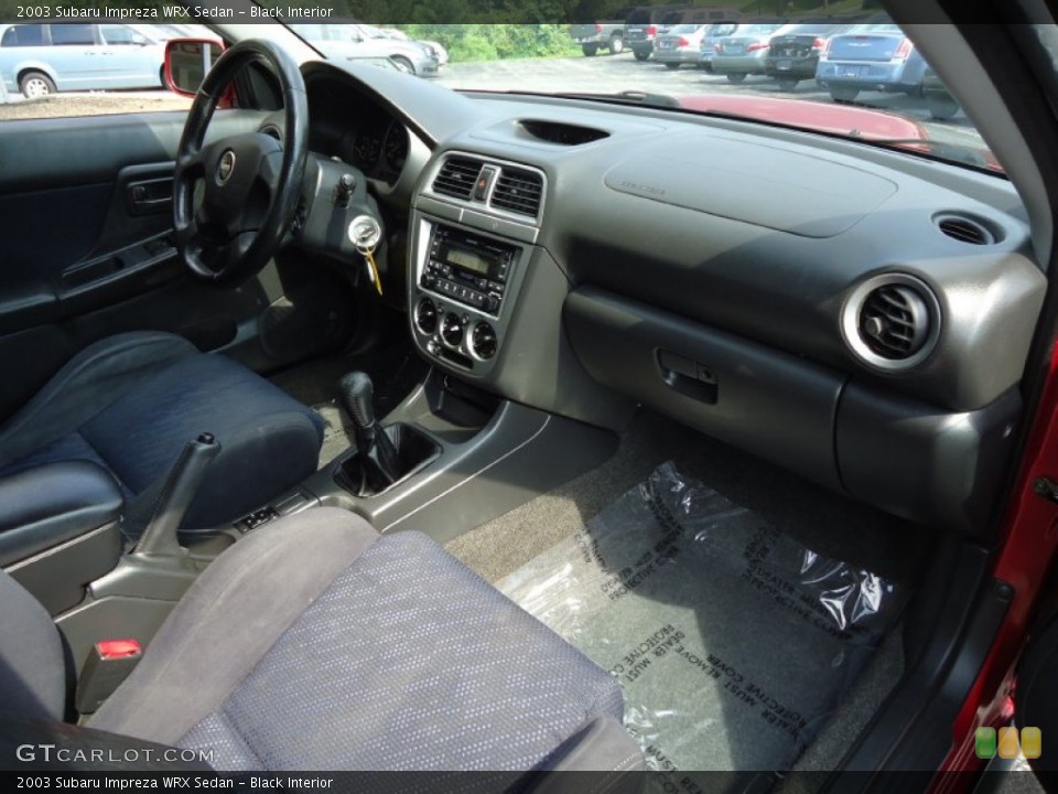 Black Interior Dashboard for the 2003 Subaru Impreza WRX Sedan #69842329