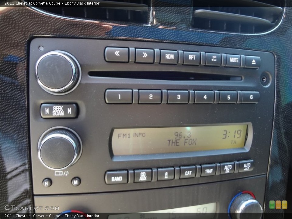 Ebony Black Interior Audio System for the 2011 Chevrolet Corvette Coupe #69842332