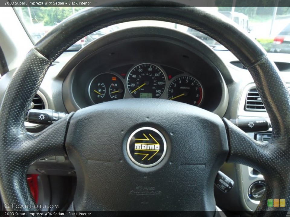 Black Interior Steering Wheel for the 2003 Subaru Impreza WRX Sedan #69842422