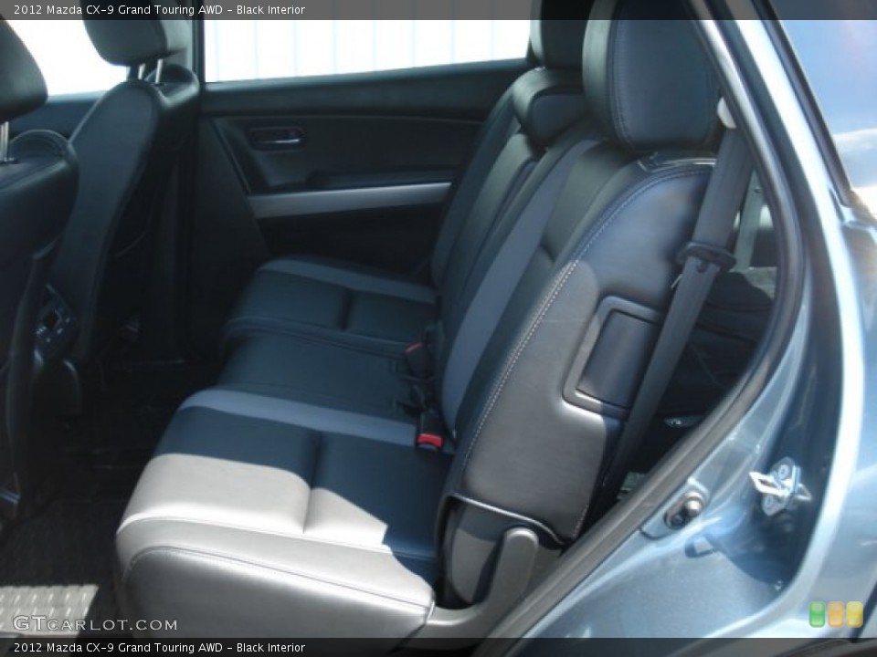 Black Interior Rear Seat for the 2012 Mazda CX-9 Grand Touring AWD #69842777