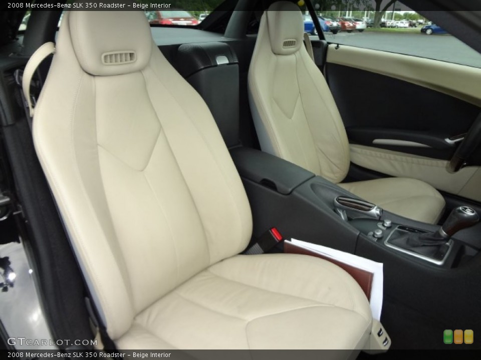 Beige Interior Front Seat for the 2008 Mercedes-Benz SLK 350 Roadster #69843150