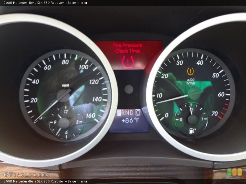 Beige Interior Gauges for the 2008 Mercedes-Benz SLK 350 Roadster #69843208
