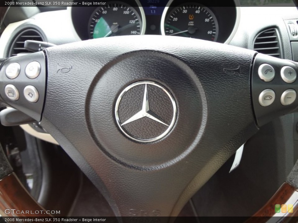 Beige Interior Controls for the 2008 Mercedes-Benz SLK 350 Roadster #69843244