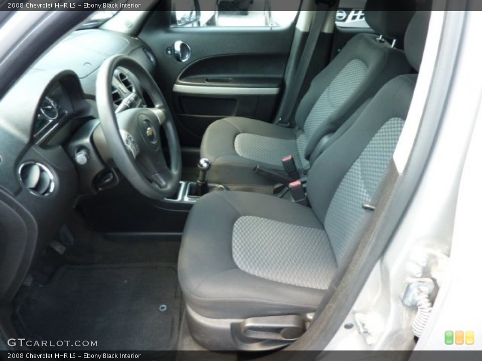 Ebony Black Interior Front Seat for the 2008 Chevrolet HHR LS #69845749