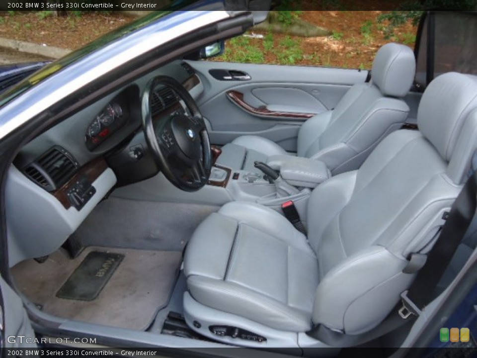 Grey Interior Front Seat for the 2002 BMW 3 Series 330i Convertible #69845914