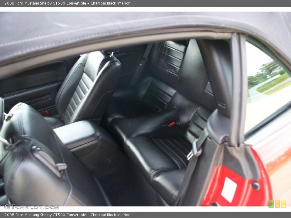 Charcoal Black Interior Photo for the 2008 Ford Mustang Shelby GT500 Convertible #69847456