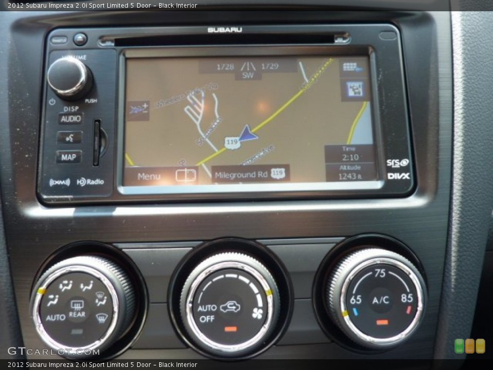 Black Interior Navigation for the 2012 Subaru Impreza 2.0i Sport Limited 5 Door #69848563