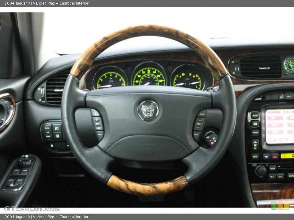 Charcoal Interior Steering Wheel for the 2004 Jaguar XJ Vanden Plas #69848617