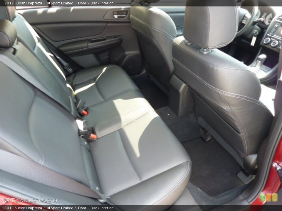 Black Interior Rear Seat for the 2012 Subaru Impreza 2.0i Sport Limited 5 Door #69848676