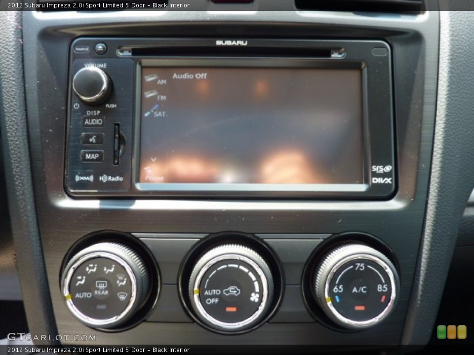 Black Interior Controls for the 2012 Subaru Impreza 2.0i Sport Limited 5 Door #69848737
