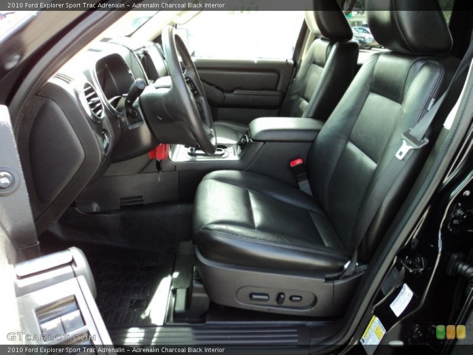 Adrenalin Charcoal Black Interior Front Seat For The 2010 Ford