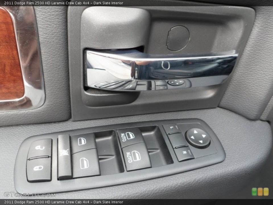 Dark Slate Interior Controls for the 2011 Dodge Ram 2500 HD Laramie Crew Cab 4x4 #69849547