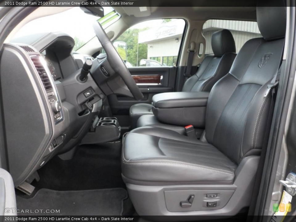 Dark Slate Interior Front Seat for the 2011 Dodge Ram 2500 HD Laramie Crew Cab 4x4 #69849557