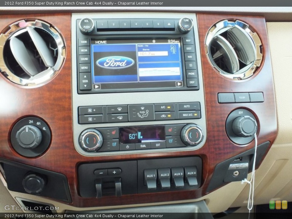 Chaparral Leather Interior Controls for the 2012 Ford F350 Super Duty King Ranch Crew Cab 4x4 Dually #69849652