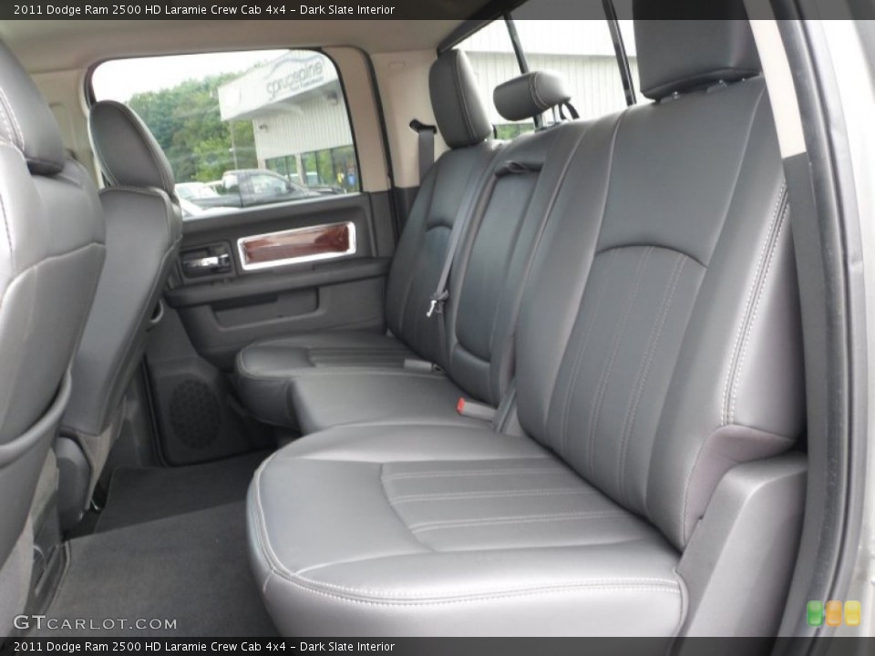 Dark Slate Interior Rear Seat for the 2011 Dodge Ram 2500 HD Laramie Crew Cab 4x4 #69849715