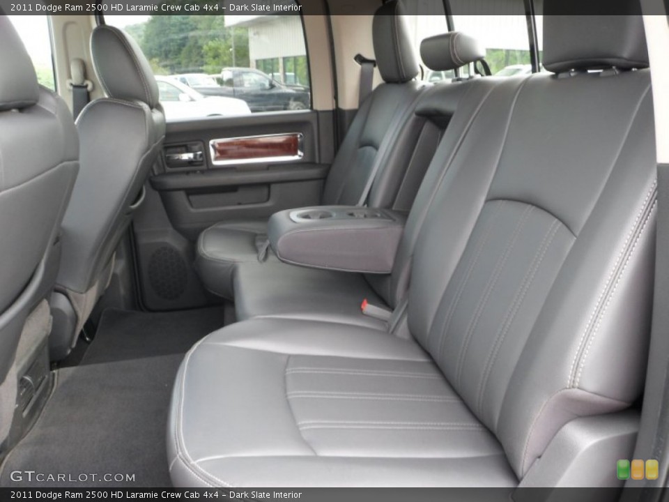 Dark Slate Interior Rear Seat for the 2011 Dodge Ram 2500 HD Laramie Crew Cab 4x4 #69849724