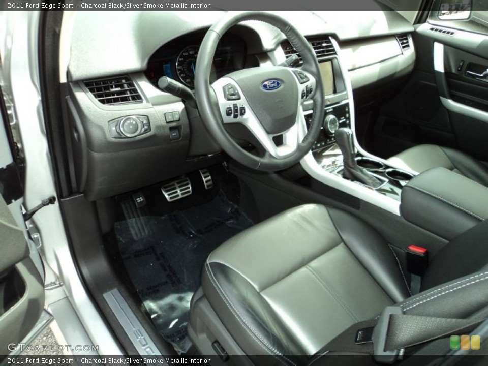 Charcoal Black/Silver Smoke Metallic 2011 Ford Edge Interiors