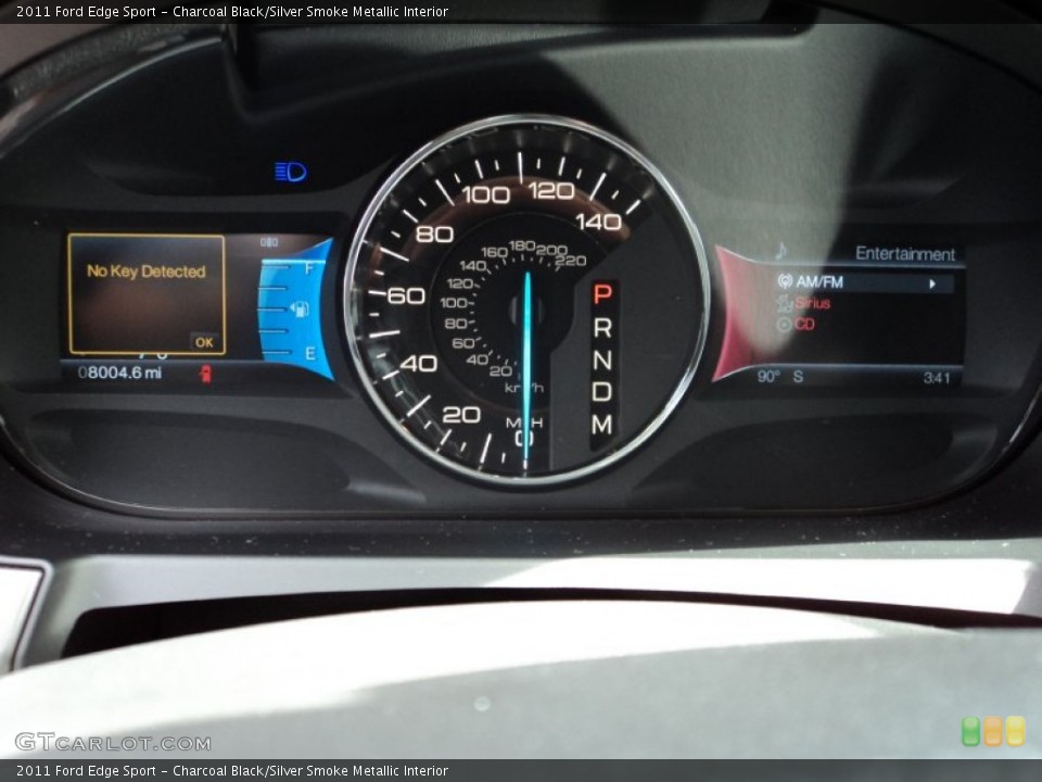 Charcoal Black/Silver Smoke Metallic Interior Gauges for the 2011 Ford Edge Sport #69850269